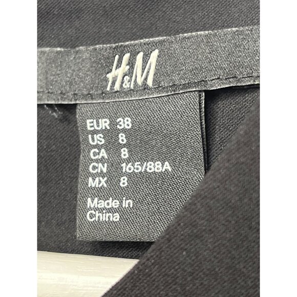 H&M Black Sleeveless Sheath Dress Size 8 Work Career - Picture 8 of 10